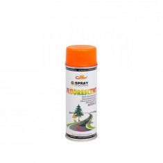 Spray vopsea portocaliu fluorescent profesional 400ml