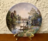 FARFURIE DIN PORTELAN WEDGWOOD- "FLY FISHING" DE GRAHAM TWYFORD D20,5CM