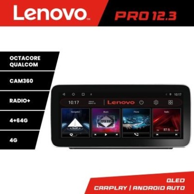 Navigatie Peugeot 2008 2020- Lenovo PRO 4+64 12.3 inch qled android 4G DSP gps internet Kit-209-2020 CarStore Technology foto