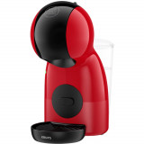 Espressor cu capsule Krups NESCAFE Dolce Gusto Piccolo XS KP1A3510, 1600W, 15 bari presiune, capacitate rezervor 0.8 L, functie Eco, negru &amp; rosu