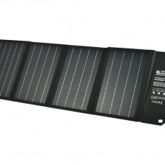 Panou solar portabil din siliciu monocristalin 28W - KS-SP28W-4