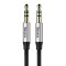 Baseus Audio Yiven M30 cablu 1.5M argintiu / negru (CAM30-CS1)