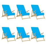 Prosoape de plaja, 6 buc., turcoaz, 60x135 cm, textil 400 GSM