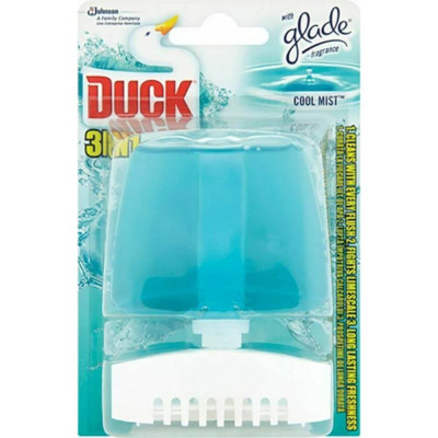 Odorizant WC DUCK Cool Mist 3 in 1, 55 ml, Geluri Odorizante WC, Odorizante pentru Toaleta, Odorizant Toaleta, Gel Odorizant pentru Toaleta cu Suport, foto