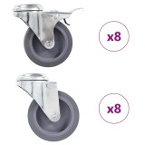 Cumpara ieftin Roti pivotante cu gaura pentru surub, 16 buc., 75 mm