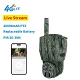 Camera de Vanatoare 4G Livestream, PTZ, Video 2K, Foto 14MP , Infrarosu Invizibil, APP Control ,IP66 Waterproof , cu Baterii Incluse , TSS-P6-4G-PS