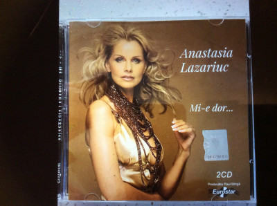 Dublu CD Anastasia Lazariuc,(Mi-e dor).. 100 buc.NOI. foto