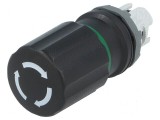 Comutator de siguranță 22mm cu 2 poziții stabile negru: Produs de calitate premium
