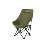 Scaun pescar/camping Delphin WASABI LONGback, 40 x 40 x 60 cm, kaki