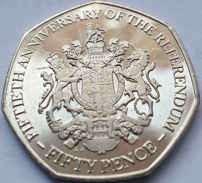 50 pence 2017 Gibraltar, Referendum, unc