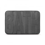 Cumpara ieftin Covoras de Baie sau Dus, Model BATH, Moale si Pufos, Dimensiuni 60x40 cm, Culoare Gri