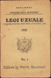 C3969N Legi uzuale, regulamente, decrete, circulări etc. 1922