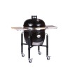Grill ceramic cu carbuni LeChef ProSerie 2.0 negru cu suport metalic, Monolith Essential GrillCooking