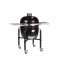 Grill ceramic cu carbuni LeChef ProSerie 2.0 negru cu suport metalic, Monolith Essential GrillCooking