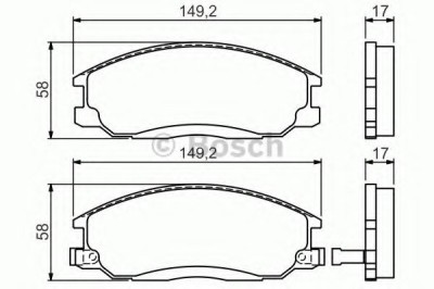 Set placute frana,frana disc SSANGYONG REXTON W (2012 - 2016) BOSCH 0 986 424 729 foto