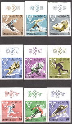 ARABIA DE SUD (MAHRA) 1967 SPORT J.O. DE IARNA ( serie nedantelata) MNH foto