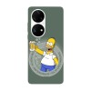 Husa compatibila cu Huawei P40 Pro model Life Problems Solution Homer, Silicon, TPU, Viceversa, Transparent, Carcasa
