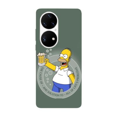 Husa compatibila cu Huawei P40 Pro model Life Problems Solution Homer, Silicon, TPU, Viceversa foto