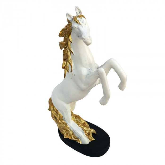 Statueta in forma de Cal, Alb, 30 cm, HY38312A