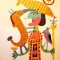 Victor BRAUNER, Compozitie suprarealista, Rara Litografie Originala, 1973