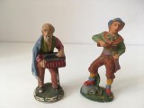 Cumpara ieftin * Lot 2 figurine vintage Italia barbati cheflii, cca 9-10 cm, colectie, decor