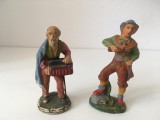 * Lot 2 figurine vintage Italia barbati cheflii, cca 9-10 cm, colectie, decor