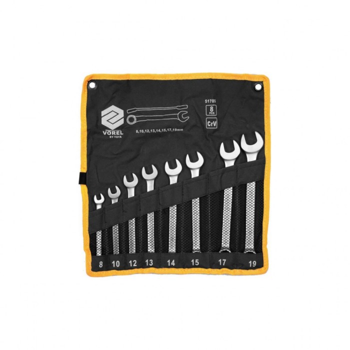 Set 8 chei combinate 8 - 19 mm Vorel 51705
