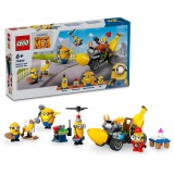 LEGO&reg; Minions - Despicable Me - Minionii si masina-banana 75580, 136 piese