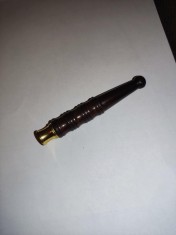 SIPCA TIGARI / PORT TIGARET / TIGARETE, CIGARILLOS - DIN LEMN SI METAL, CULOARE MARO INCHIS