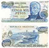 Bancnota Argentina 5000 Pesos 1977-83 P-305d aUNC