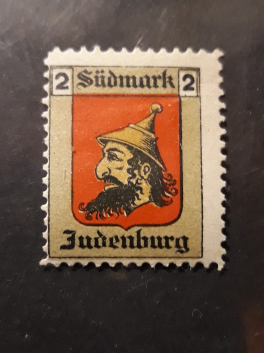 TIMBRU IUDAICA - ANTISEMIT - JUDENBURG - SUDMARK ( AUSTRIA PRE 1918 ) - RARITATE
