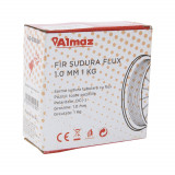 Fir sudura cu flux decapant, 1mm, rola 1kg, sudura cu sau fara gaz, MIG sau MAG-FCAW, Almaz, AZ-ES024