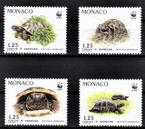 C5251 - Monaco 1991 - Testoase 4v. neuzat,perfecta stare, Nestampilat