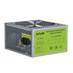 SURSA DELUX 500 (250W for 500W Desktop PC) Fan 12cm Conector 20+4 pini 2xSATA 2xMolex 1xSmall 4 pini &amp;amp;quot;DLP-23D-500&amp;amp;quot; foto