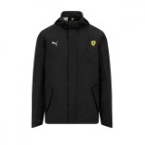 Ferrari geacă de bărbați cu glugă Rain Black F1 Team 2023 - M