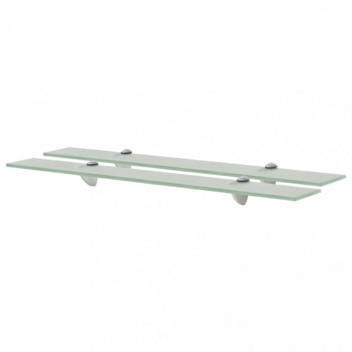 vidaXL Rafturi suspendate, 2 buc., 70 x 10 cm, sticlă, 8 mm