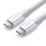 Cablu Date si Incarcare USB-C - USB-C UGREEN US300, 100W, 1m, Alb