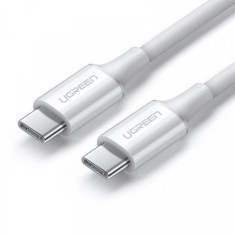 Cablu Date si Incarcare USB-C - USB-C UGREEN US300, 100W, 1m, Alb