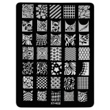 Matrita Metalica Stampila Unghii LUXORISE, Take a Break XY-K02, LUXORISE Nail Art