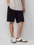s.Oliver Pantaloni scurti barbati, Detroit, cu talie medie si croiala Regular Fit, Negru, S