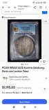 Medalion vintage argint cu taler Paris Graf von Lodron 1634, Europa