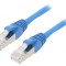 Cablu Patch Ethernet Cat.6a S/FTP LSZH Albastru