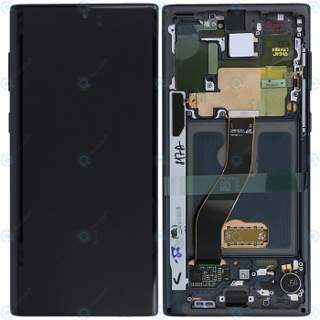 Samsung Galaxy Note 10 (SM-N970F) Unitate de afișare completă aura neagră GH82-20817A GH82-20818A foto