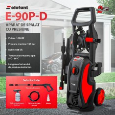 Aparat de spalat cu presiune ELEFANT E-90P-D, 1600 W, 480l/h, 90bar, lungime furtun 5 m Innovative ReliableTools foto