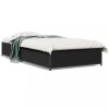 VidaXL Cadru de pat, negru, 100x200 cm, lemn prelucrat și metal 845106
