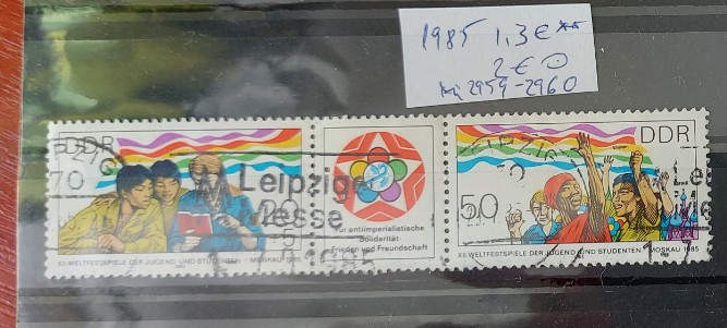 TS21 - Timbre serie DDR 1985 Mi 2959-60