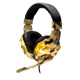 CASTI Spacer, cu fir, standard, utilizare gaming, microfon pe brat, conectare Jack 3.5 mm x 2, lumina verde, camuflaj, &quot;SPGH-CAMO&quot;, (timbru verde 0.8