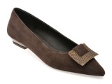 Pantofi eleganti EPICA maro, 612741, din piele intoarsa