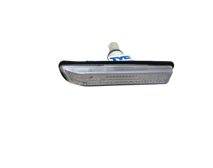 Lampa semnalizare aripa BMW Seria 3 (E36), 1996-03.2000; X5 (E53), 01.1999-10.2006, TYC, fata, partea stanga, alb; cu mufa bec;