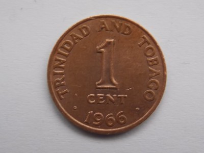 1 CENT 1966 TRINIDAD TOBAGO foto